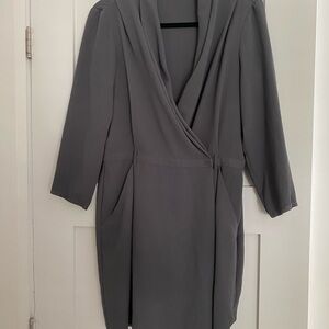 Wilfred Gray Wrap Dress